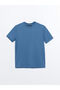 Crew Neck Short Sleeve Men's Textured T-Shirt - 5