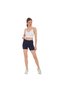 Women's Navy Blue Professional Volleyball Modal Leggings- Biker Shorts Gathering Leggings