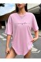 Women's Energetic Printed Crew Neck T-Shirt - 4