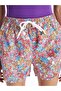 Patterned Women's Swim Shorts with Elastic Waist (S4) - 5