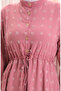 Aerobin Fabric Half Button Dress 0064-03 Dusty Rose - 5