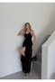 Buketli̇ Women's Back Cross Rope Strap Detail Sleeveless Long Dress - 2