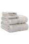 4 Piece Towel Set 550 GSM Quick Dry Highly Absorbent Thick Soft Hotel Quality Light Grey