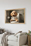 One Piece Wooden Frame Look Dog Printed Mdf 20X30 cm Painting - Model 33