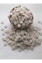 Beige Color 2 cm Diameter Polyester Button 20 Pieces.