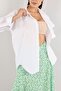 White Color Plain T.Koton Fabric Women's Shirt 1349 - 3