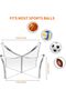 (Clear,6 Pcs) Ball Stand Holder,Acrylic Ball Display Stand for Football Basketball Holder - 3