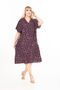 Women's Large Size Summer Woven Short Sleeve Short Length Dress Dress - 6