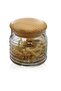43163 Babylon Wooden Lid Jar 630 Cc 9.8X9.4 cm - 2