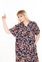 Women's Large Size Summer Woven Short Sleeve Short Length Dress Dress - 8