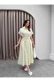 Short Sleeve Poplin Fabric Belted Shirt Dress - 2