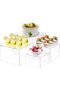 4pcs Clear Acrylic Cube Display Nesting Riser with Hollow Bottoms 6"x7"x8"x9