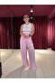 Women's Flowy Casual Palazzo Fabric Trousers - 2