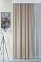 Beige Soft Quality Draped Matte Look Ironing Anthracite Background Curtain No Pleats Gathered Azura