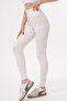 Patterned High Waist Tummy Control Leggings for Daily Use, Flexible Diving Fabric - 8