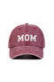 Mom & Dad Embroidery Printed Baseball Cap Hat / Mom and Dad Embroidered Hat / Mom Dad Couple Hat - 2