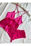Satin Backless Strappy Hipster Shorts Nightgown Pajama Set (Dowry Custom)