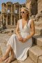 Efes Helen Style Muslin Dress - Summer Beach Dress - 2