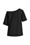 Women's Boat Neck Printed Oversize 100% Cotton T-Shirt - 2