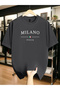 Unisex Large Size Printed Oversize 100% Cotton T-Shirt