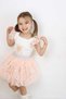 Girl Child Badi Flower Printed Balloon Skirt Bottom-Top Suit - 3
