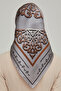 Silk Scarf 8650D (Sura) (Nostalgia) Mink - 31 - 4