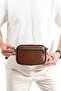 Leather Men's Handbag, Shoulder Bag, Crossbody Bag, Removable Adjustable Strap, Tan Color - 2