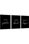 Set of 3 Abstract Minimalist Canvas Art 30x40cm Personalized Framed Wall art Paintings