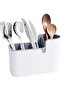 Stackable Caddy Organizer with Handle (White) - 4