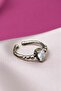 Copper Ring White Crystal Adjustable Elegant Small Antique Trend (Gift, Daily, Special Day) - 2