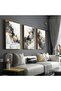 Signtouch Marble Abstract Foil Gold Black Unframed Wall Art 3-Piece 40x60 cm - 3