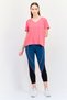 Women Sportswear Fit Short Sleeve Outdoor T-Shirt, Pink - 4