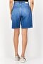 Women Washed Denim Shorts, Blue - 4
