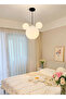 LED 3-Color Adjustable Cream Style Mickey Chandelier, Adjustable Hanging Wire Length - 2