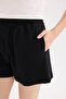 Black Women's Shorts U3357Az/Bk81 - 5