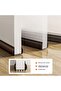 Under Door Draft Stopper with Brush, Weather Stripping Noise Blocker, Brown - 36.6" - 7