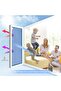 Frosted Window Film Static Cling Privacy UV Heat Control 40x100cm - 4