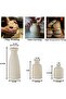 Beige Ceramic Vase Set of 3 - Small Decorative Vases for Home - 5