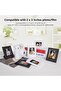 2x3 Photo Frame 6-Pack Mini Plastic Picture Frames (Black + White) - 5