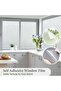Frosted Window Film Static Cling Privacy UV Heat Control 40x100cm - 3