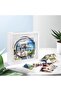 8X8 Shadow Box Frame, Wood Photo Storage Box, White - 3