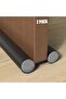 2pcs Under Door Draft Stopper 0.96m Black
