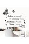 Inspirational Wall Stickers, Quotes Letter Wall Art Stickers, Motivational Removable Wall Decor, Positive Word Butterfly Decals, Peel and Stick, Removable Stickers, for Bedroom Living Room Office - 5