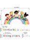 Classroom Inspirational Quotes 'We Rise by Lifting Others' Wall Stickers - 4