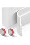 Xspring Door Draft Stopper, 2 Pack, 5cm x 1m, White