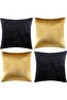 Decorative Velvet Throw Pillow Covers 18 x 18, Set of 4