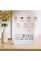 Desk Clock - Digital Alarm Clock with Transparent Modern Design - 2