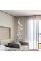 Excefore 3D Flower Mirror Wall Decoration, Petal Crystal Mirror Stereoscopic Wall Sticker for Bedroom Living Room Sofa Tv Wall Background, Removable Acrylic Art Mural for Home Decoration, Silver - 2