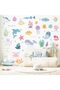 5-Sheet Colorful Ocean Life Vinyl Wall Stickers – Waterproof Sea Creatures - 4