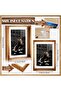 2 Pcs Rustic Floating Frames - Double-sided Acrylic Wooden Photo Display (Brown) - 7